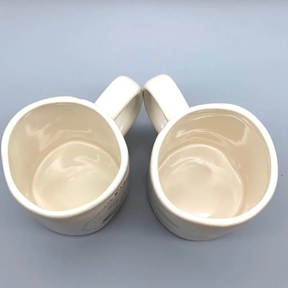 NWOT Set of 2 Rae Dunn by Magenta HOP mugs